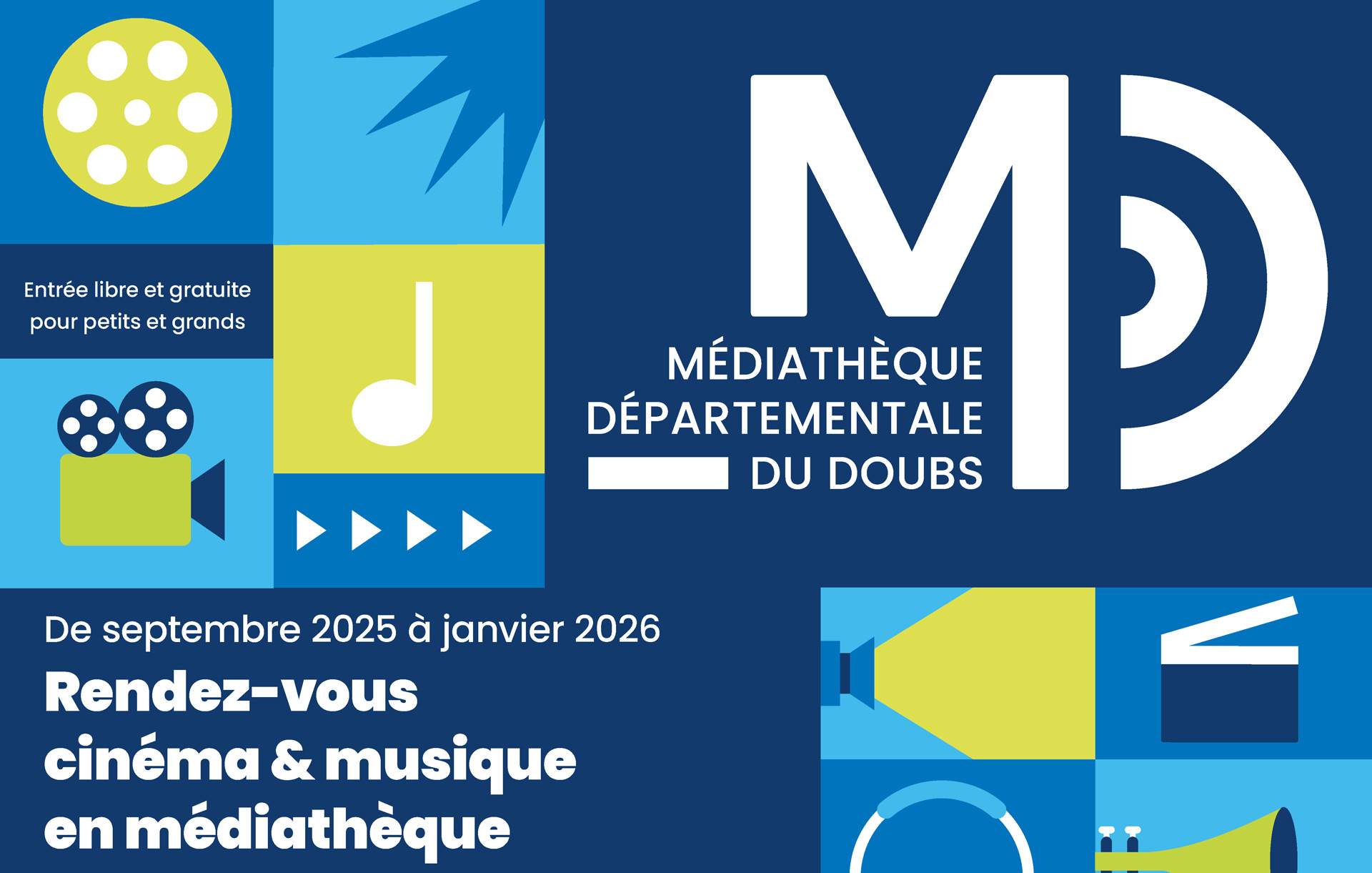 You are currently viewing Rendez-vous cinéma et musique en médiathèque